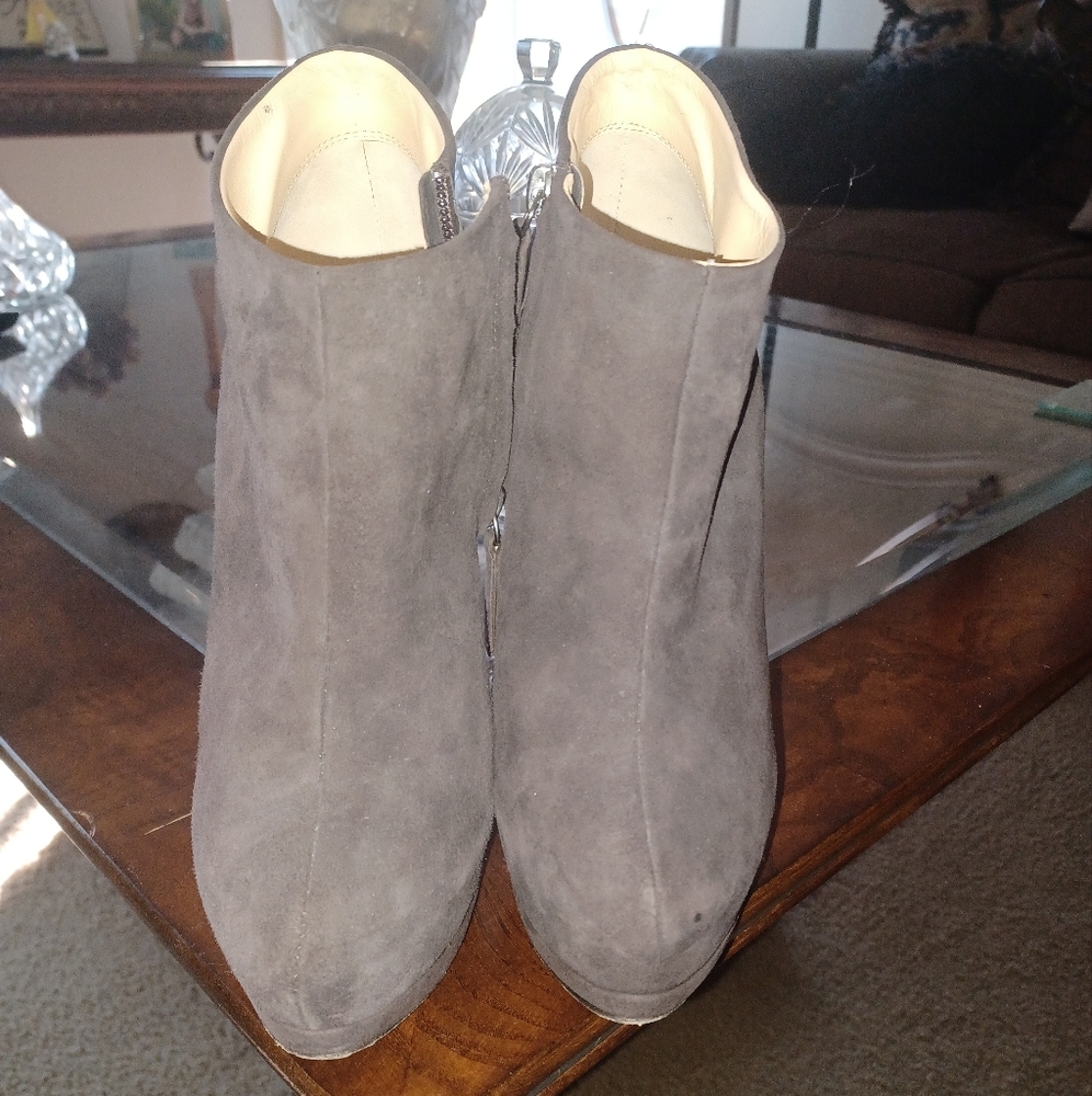 Giuseppe ZanottiSuede Hidden-Platform Bootie